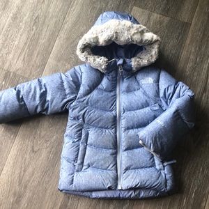 Toddler girl north face winter puffer jacket